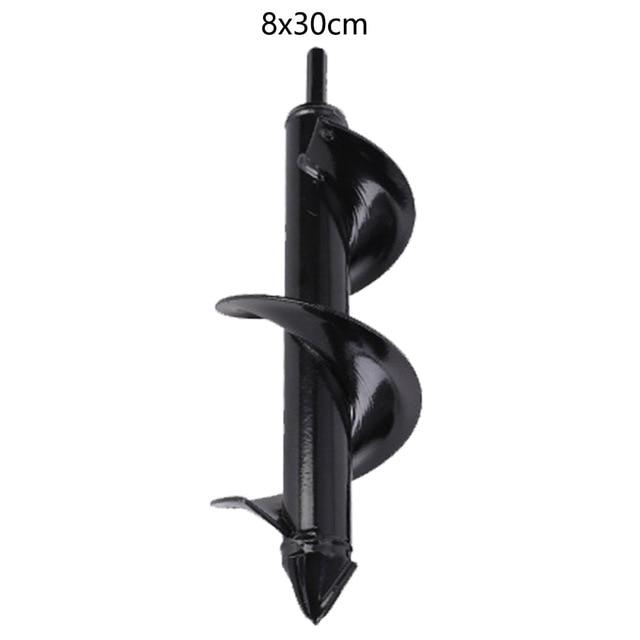 6 Sizes Garden Auger Drill Bit Tool Spiral Hole Digger Ground Drill Earth Drill For Seed Planting Gardening Fence Flower Planter Modernible 8 x 30cm 